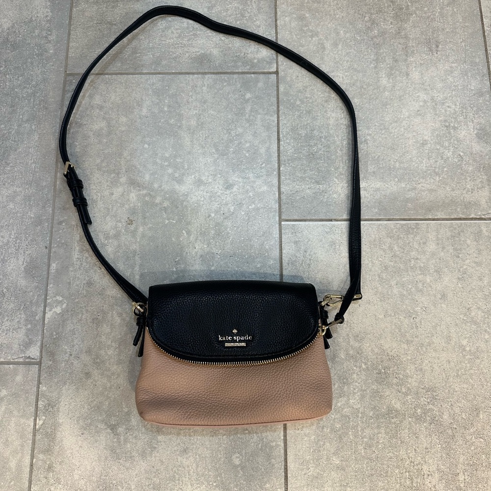 Kate Spade Black and Brown Crossbody Bag